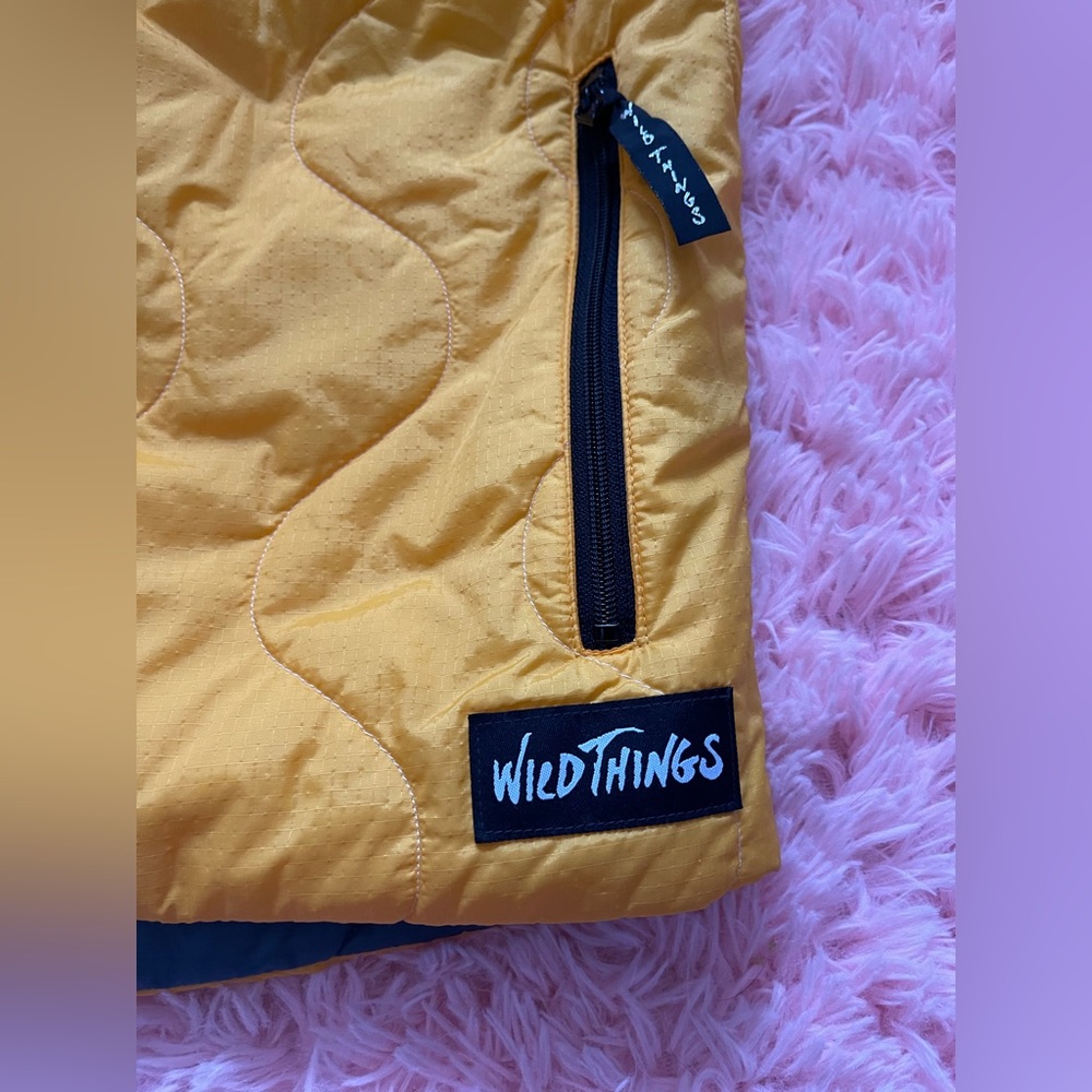Wild Things Reversible Puffer Vest Yellow Gray Ma… - image 4
